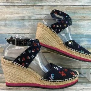 Diane von Furstenberg Palermo Womens
Espadrille Sandal Floral Wedge Heel 10